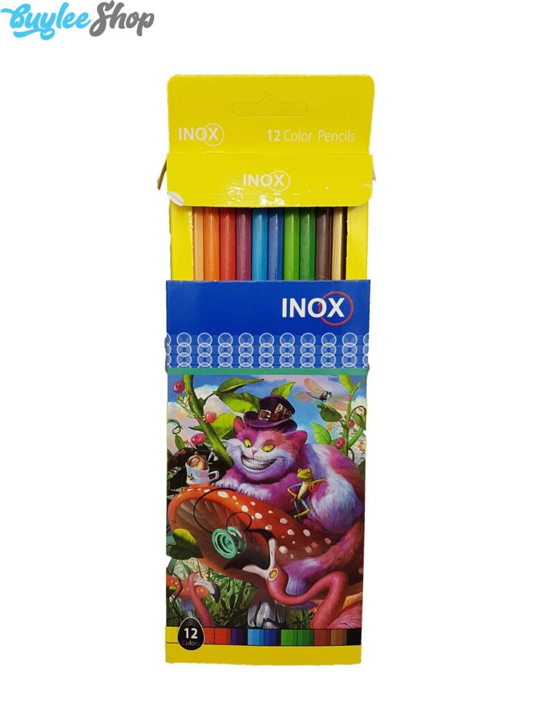 مداد رنگی 12 رنگ اینوکس جعبه مقوایی