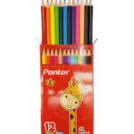 مداد رنگی 12 رنگ پنتر جعبه مقوایی