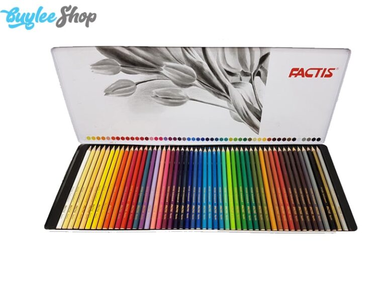 مداد رنگی 50 رنگ فکتیس جعبه فلزی