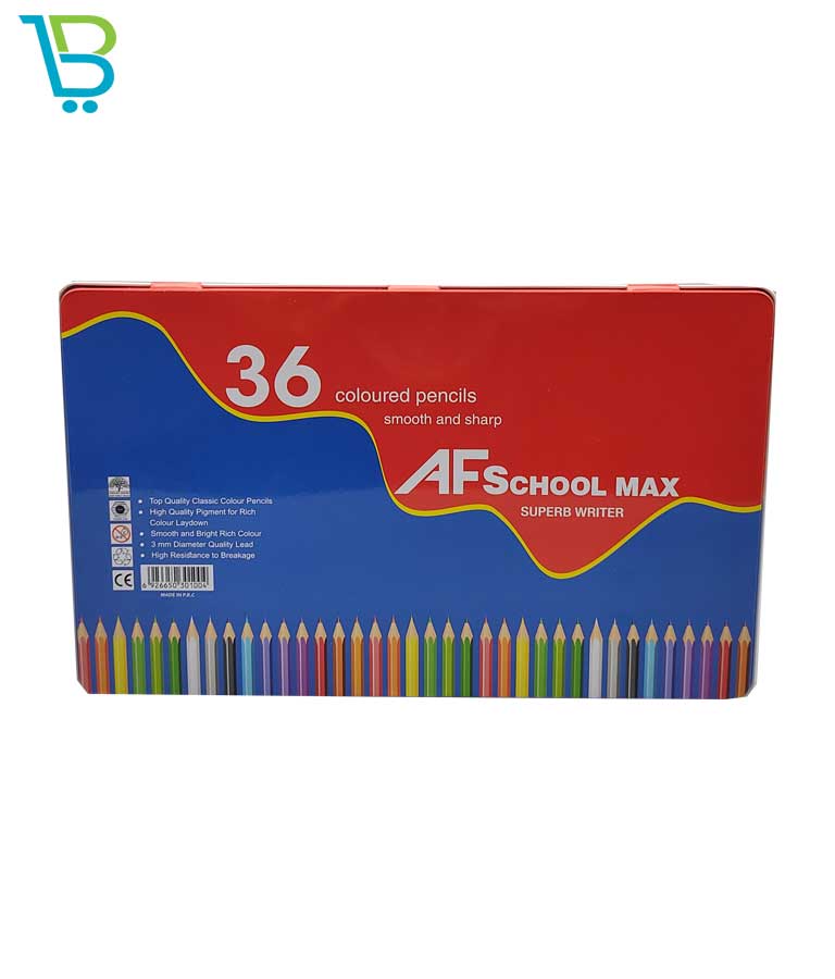مداد رنگی 36 رنگ اسکول مکس کد 02