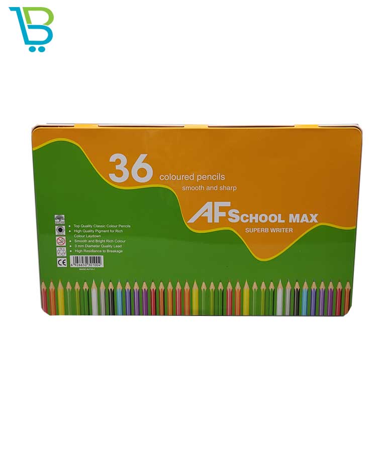 مداد رنگی 36 رنگ اسکول مکس کد 03