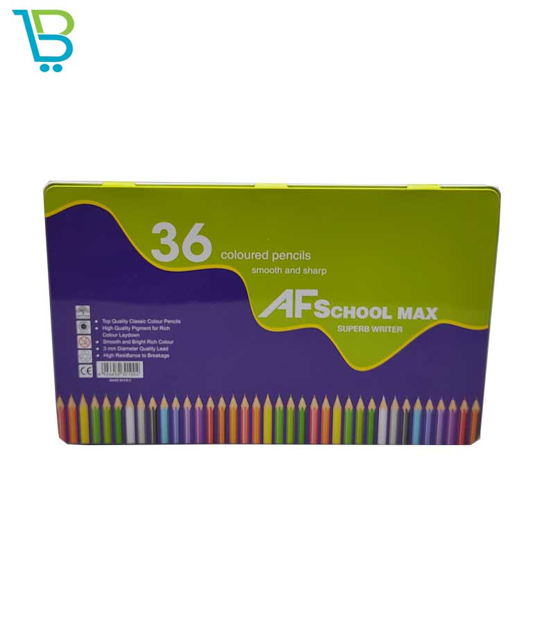 مداد رنگی 36 رنگ اسکول مکس کد 01